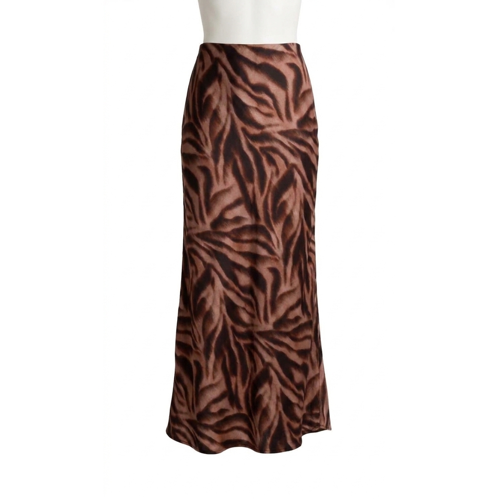 NEW BELLA DAHL maxi bias skirt in hazy woodland print